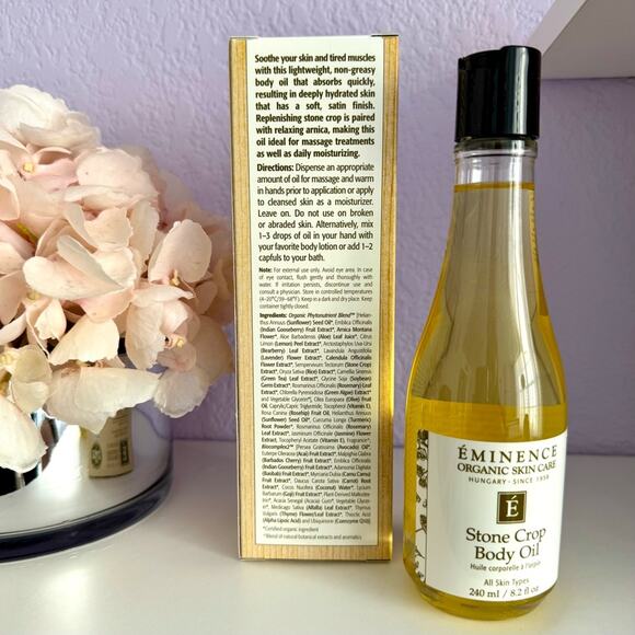 New! EMINENCE Organics Stone Crop Body Oil, 240ml/8.2oz - Picture 4 of 6